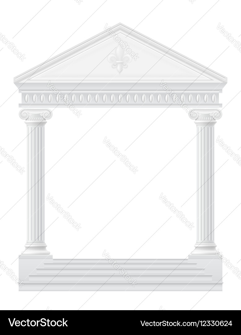 Antique arch 01 Vector Image
