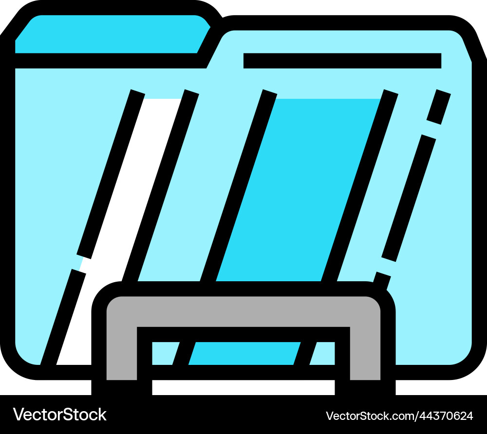 Computer folder color icon Computer folder color icon vector image