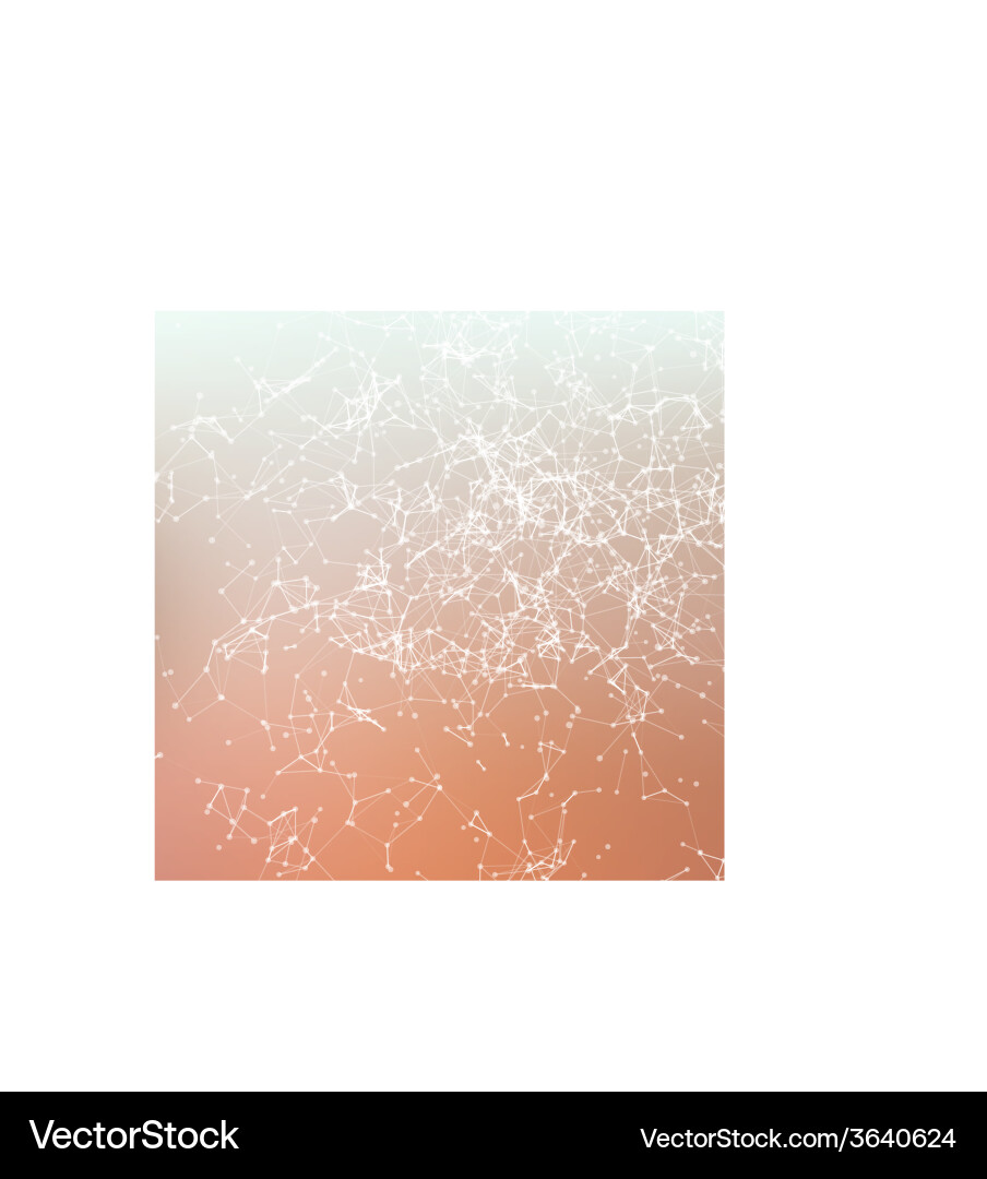 Fresh summer abstract background connecting dots Vector Image
