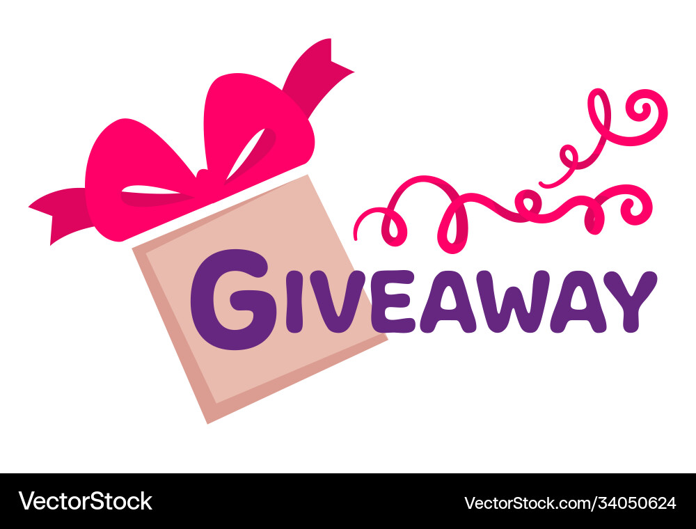 Giveaway presents for followers and subscribers Giveaway presents for followers and subscribers vector image