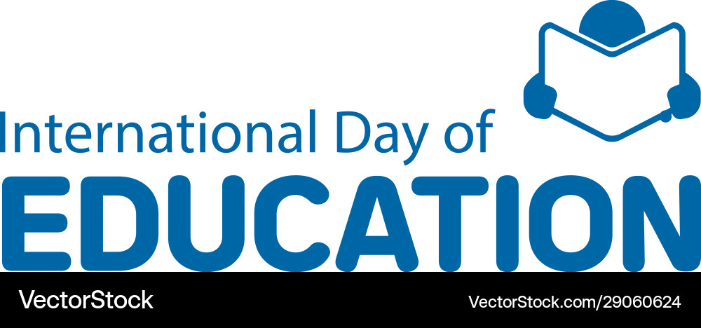 International day education celebration International day education celebration vector image