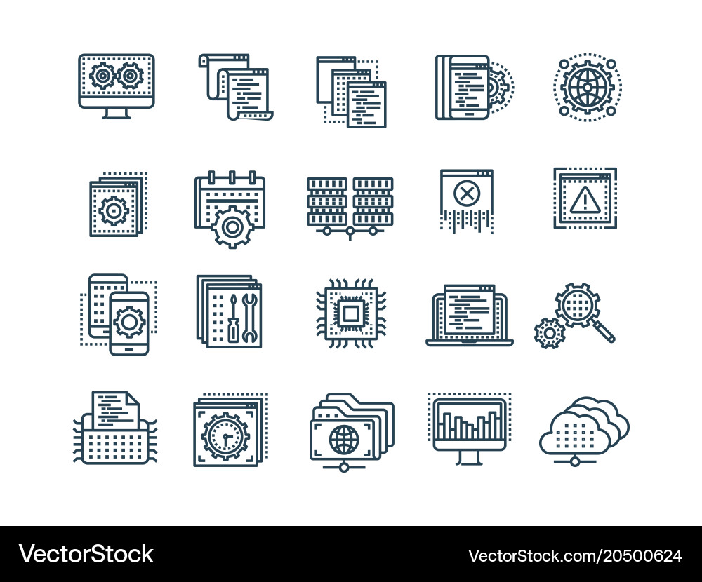 Seo and app development search engine Vector Image