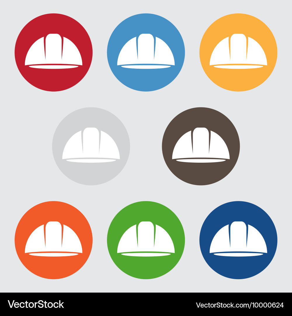 Set of abstract icon design template worker vector image