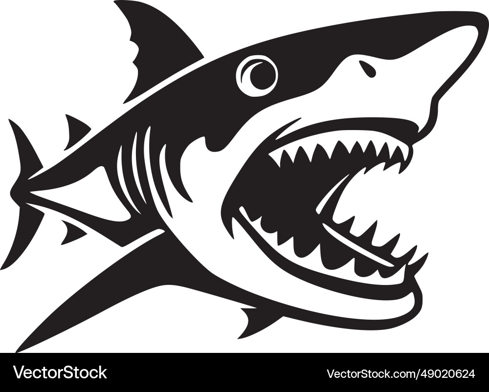 Shark - hochwertiges Logo ideal für T-Shirt Shark - hochwertiges Logo ideal für T-Shirt vektorbild