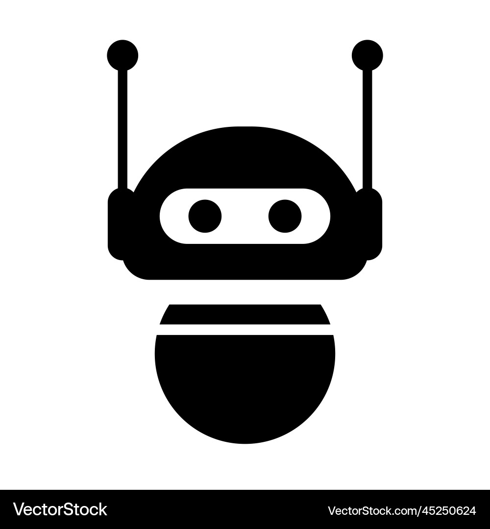 Small robot or guides and chatbot Small robot or guides and chatbot vector image