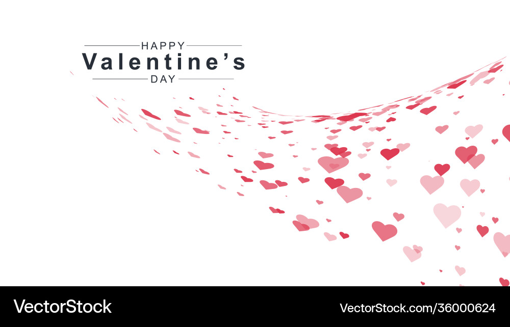Valentines day background with heart pattern Valentines day background with heart pattern Vector Image