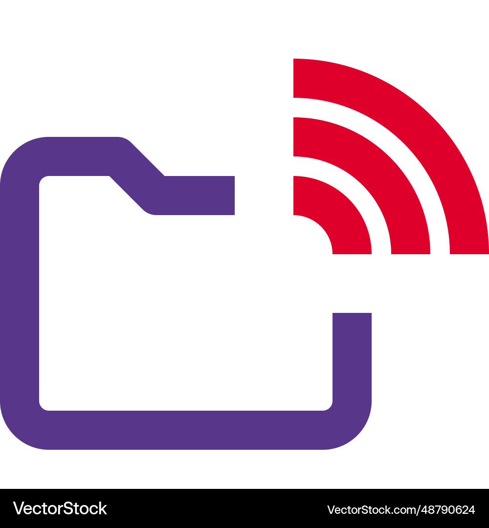 Wireless transfer of a file directory vector image