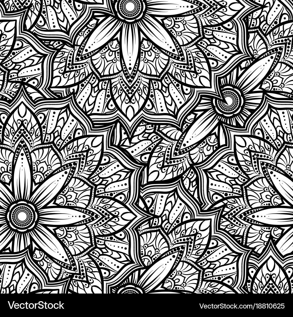 Abstract seamless pattern vector image