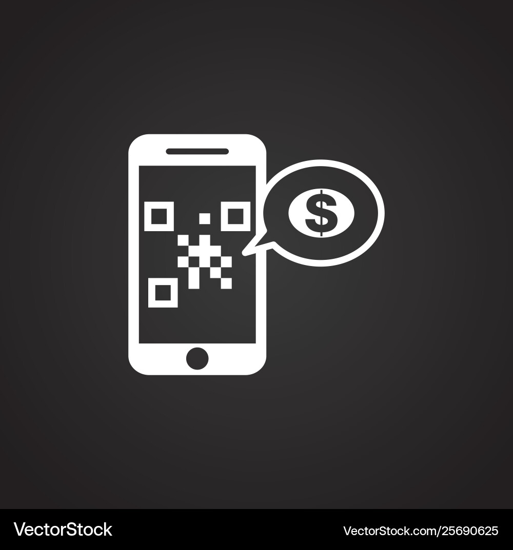 Barcode related icon on background for graphic Vector Image