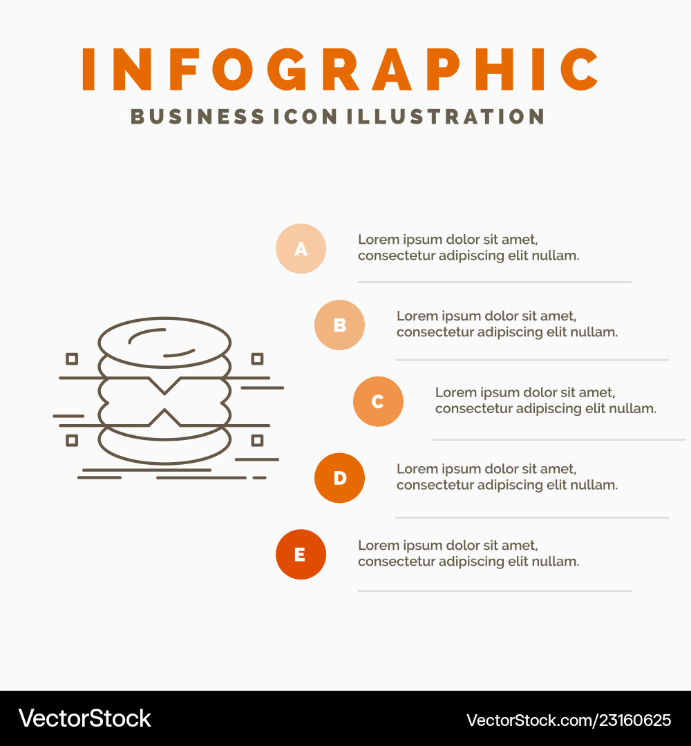 Database data architecture infographics Database data architecture infographics vector image
