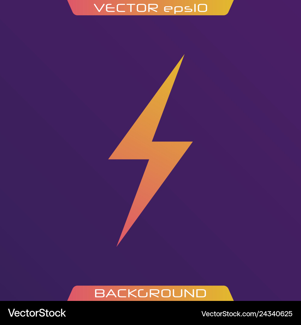 Lightning bolt set Lightning bolt set vector image