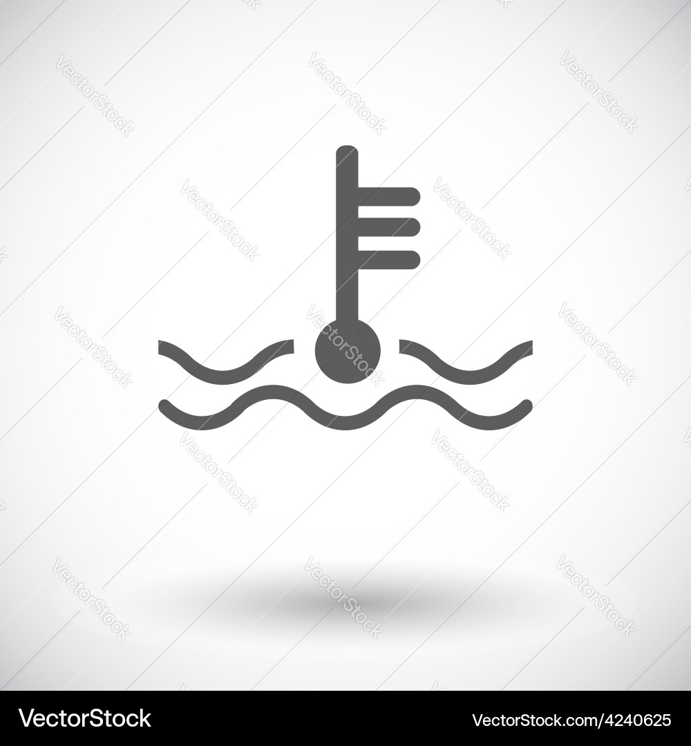 Motor Temperature Icon Royalty Free Vector Image