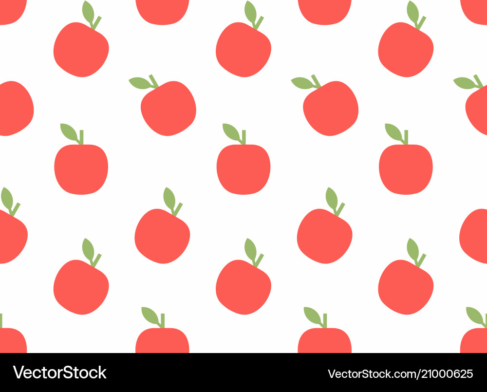 Seamless pattern with apple Seamless pattern with apple vector image