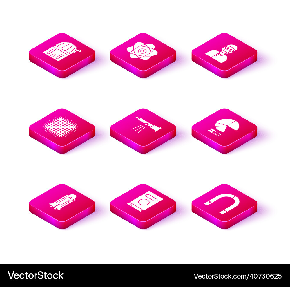 Set space shuttle and rockets book processor Set space shuttle and rockets book processor vector image
