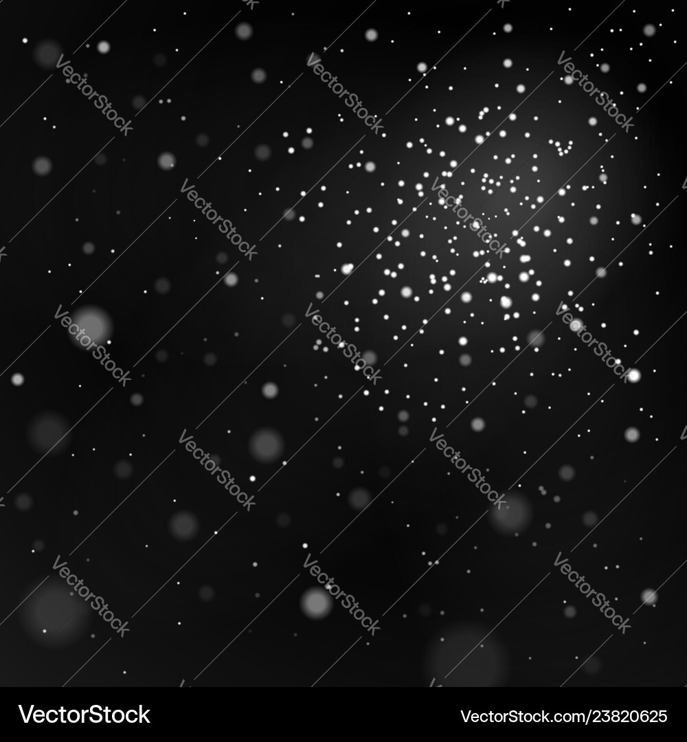 Silver stars black night sky background abstract Silver stars black night sky background abstract vector image