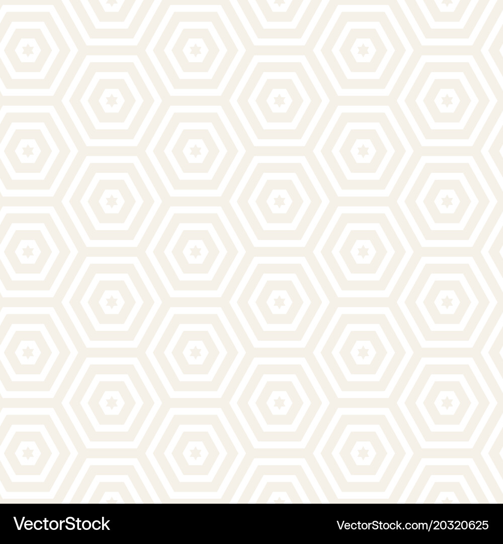 Subtle Hexagonal Stripes Pattern Vector Image
