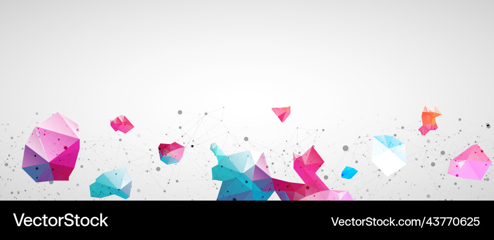 Wireframe background with plexus effect Wireframe background with plexus effect vector image
