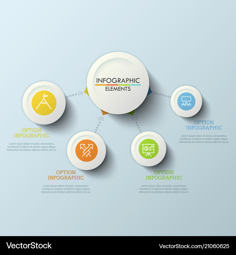 Workflow Steps Diagram vector image