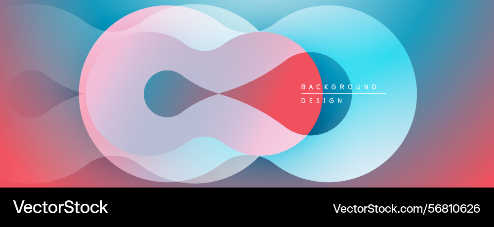 Abstract design features overlapping colorful Abstract design features overlapping colorful vector image