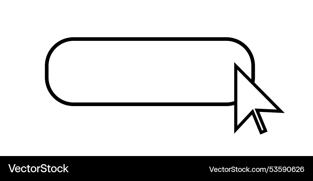 Computer mouse pointer frame with web Vector Image
