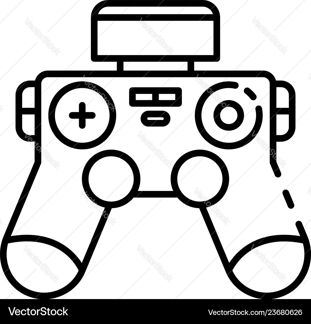 Drone joystick icon outline style Drone joystick icon outline style vector image