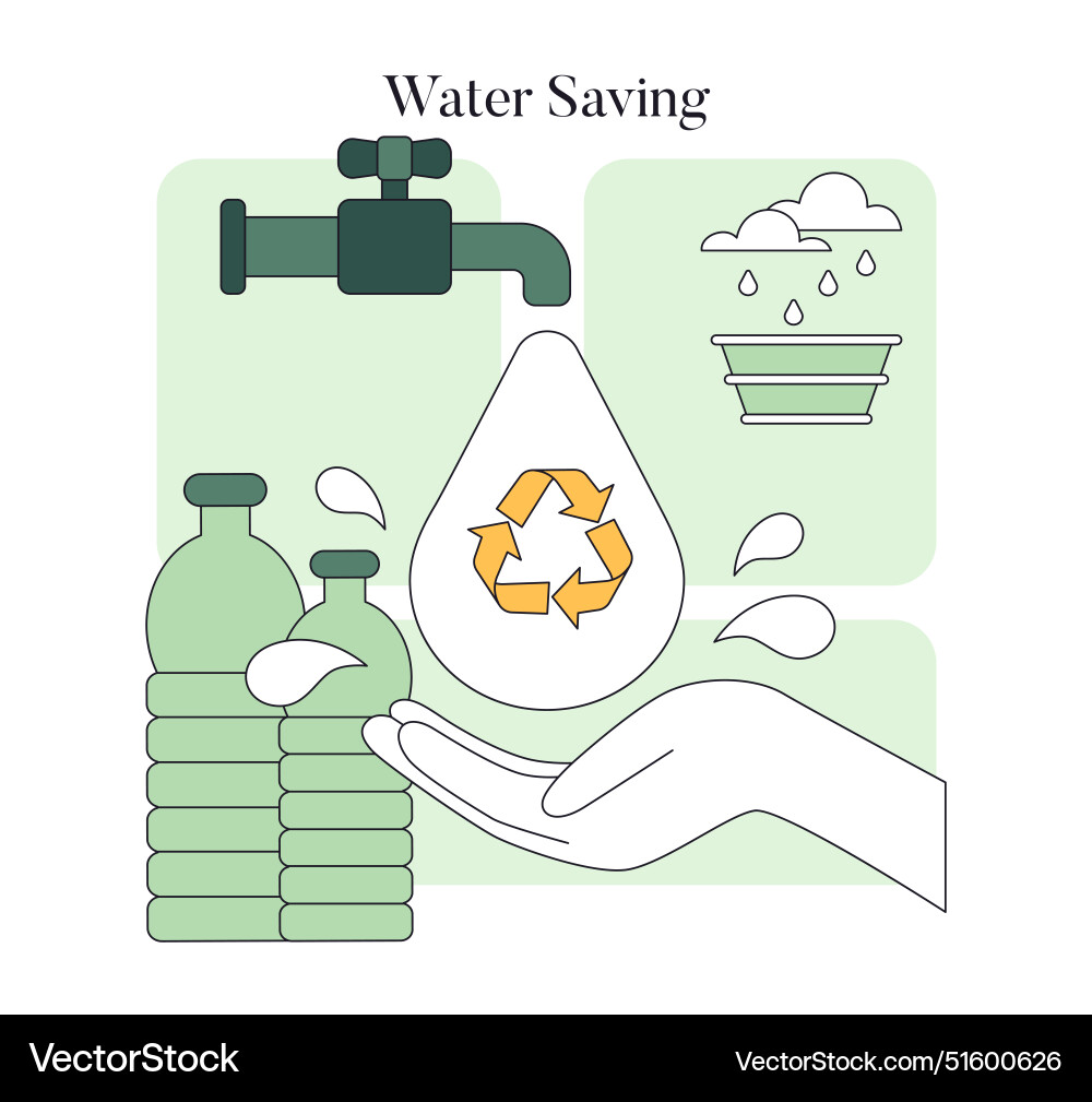 Eco Friendly Lifestyle Flat Royalty Free Vector Image