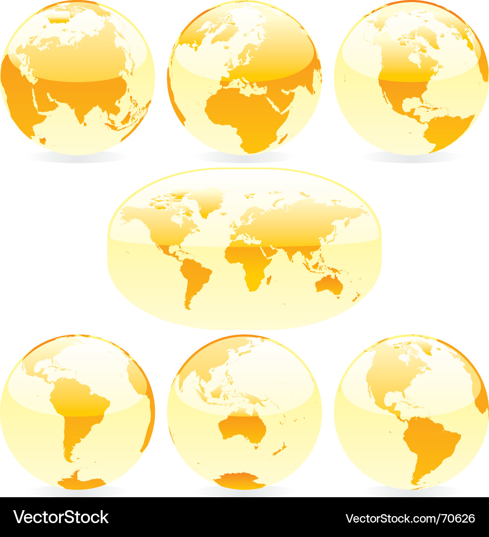 Global Globes and Maps vector image