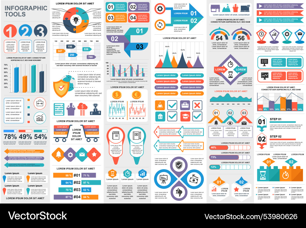 Infographic elements data visualization design Infographic elements data visualization design vector image