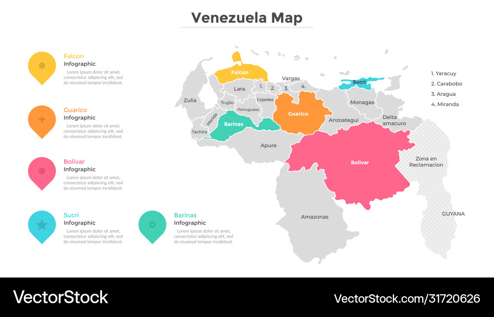 Map infographic Map infographic vector image