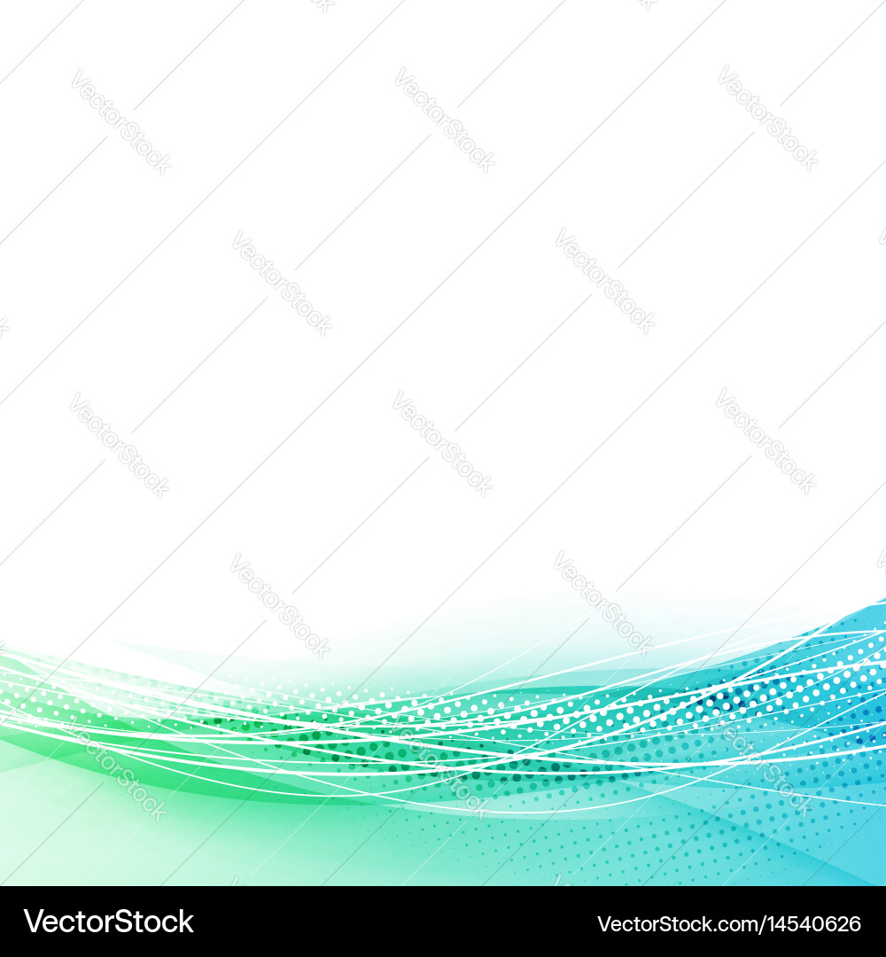 Modern particle and swoosh wave line background vector image
