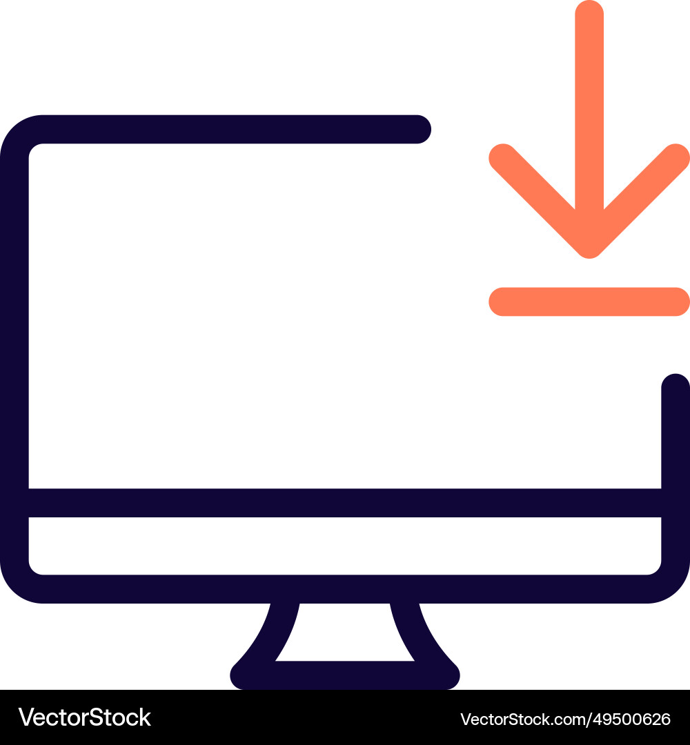 Moving or storing file in local folder vector image