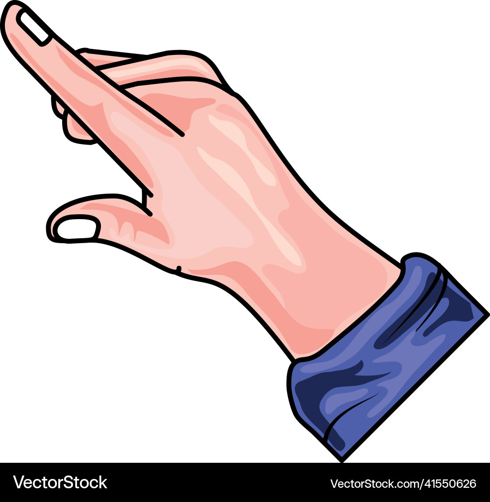 Pointing finger icon Royalty Free Vector Image