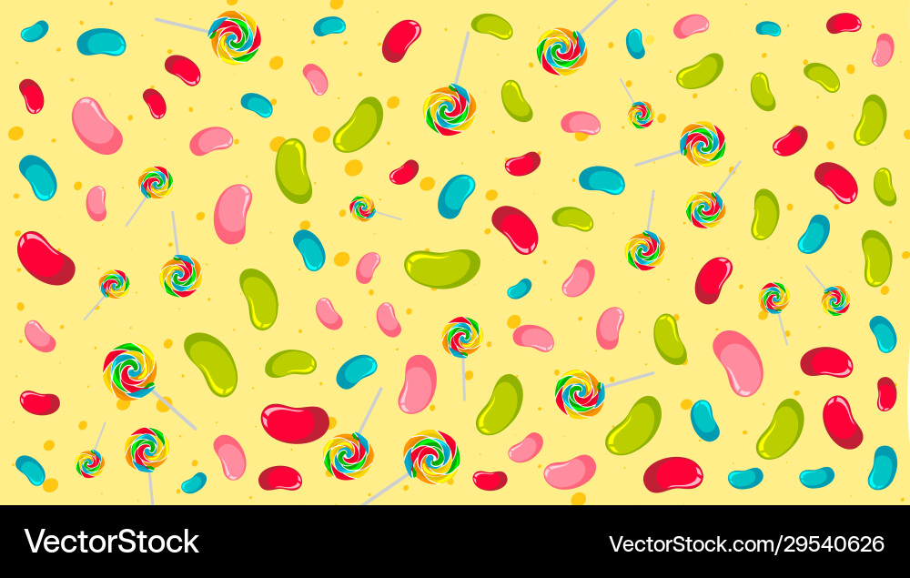 Seamless background pattern with lollipops Seamless background pattern with lollipops vector image