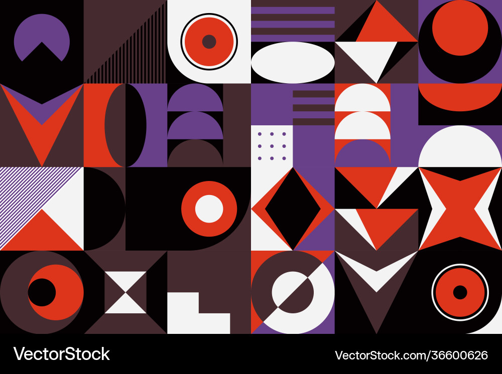 Simple geometric pattern design with basic Simple geometric pattern design with basic vector image