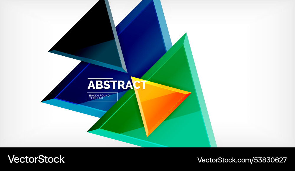 Abstract background - glossy triangles Abstract background - glossy triangles vector image