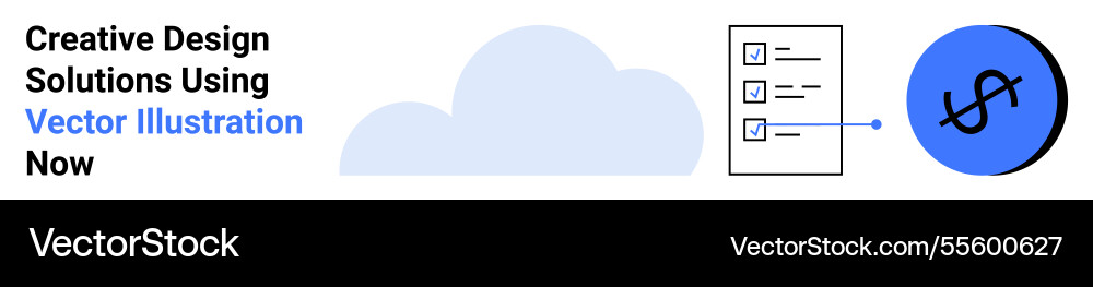 Cloud-based digital workflow with checklist Vector Image