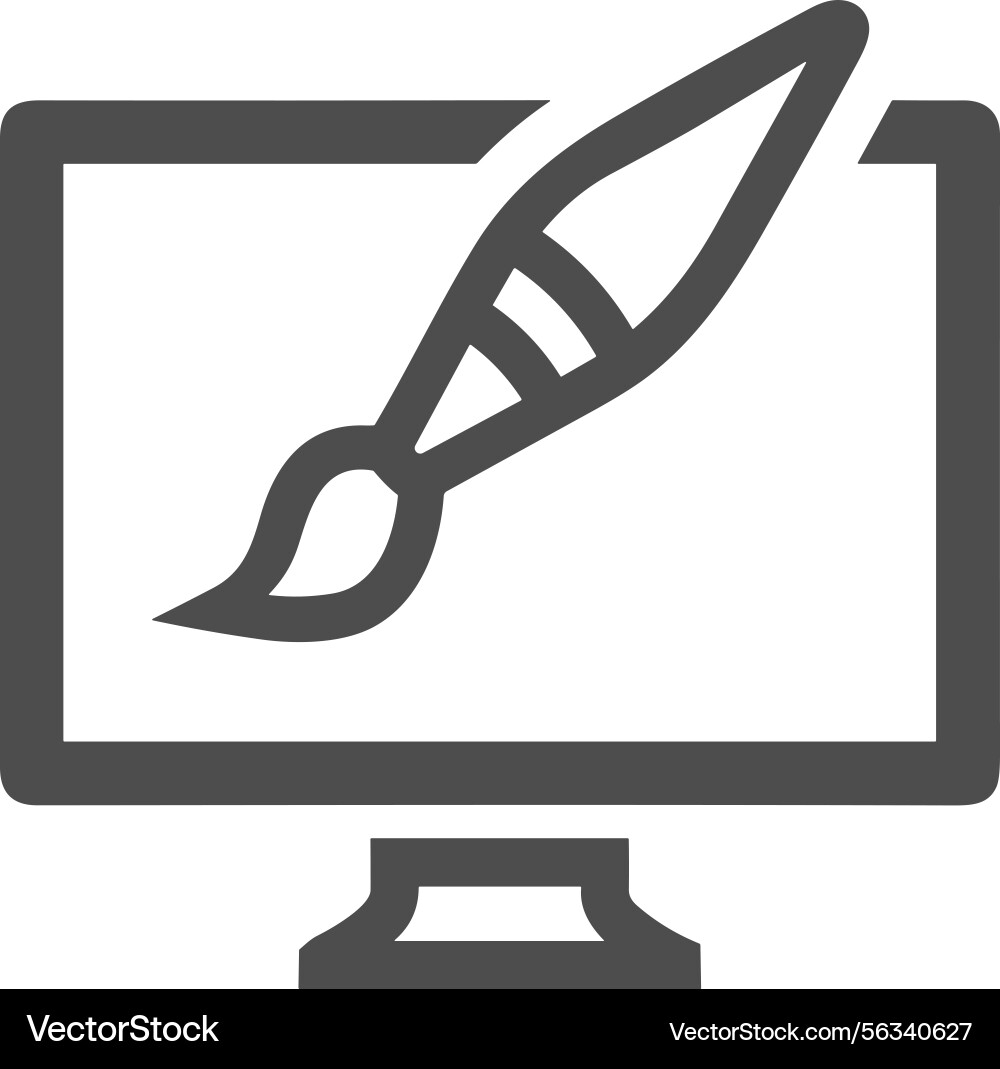 Computer icon symbol image Vector Image