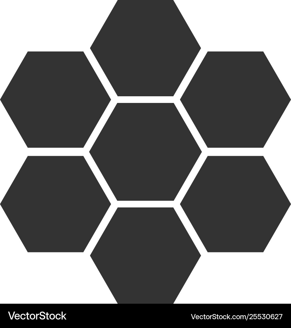 Honeycomb Zeichen Ikone isolierte Honigzellen Symbol Honeycomb Zeichen Ikone isolierte Honigzellen Symbol vektorbild