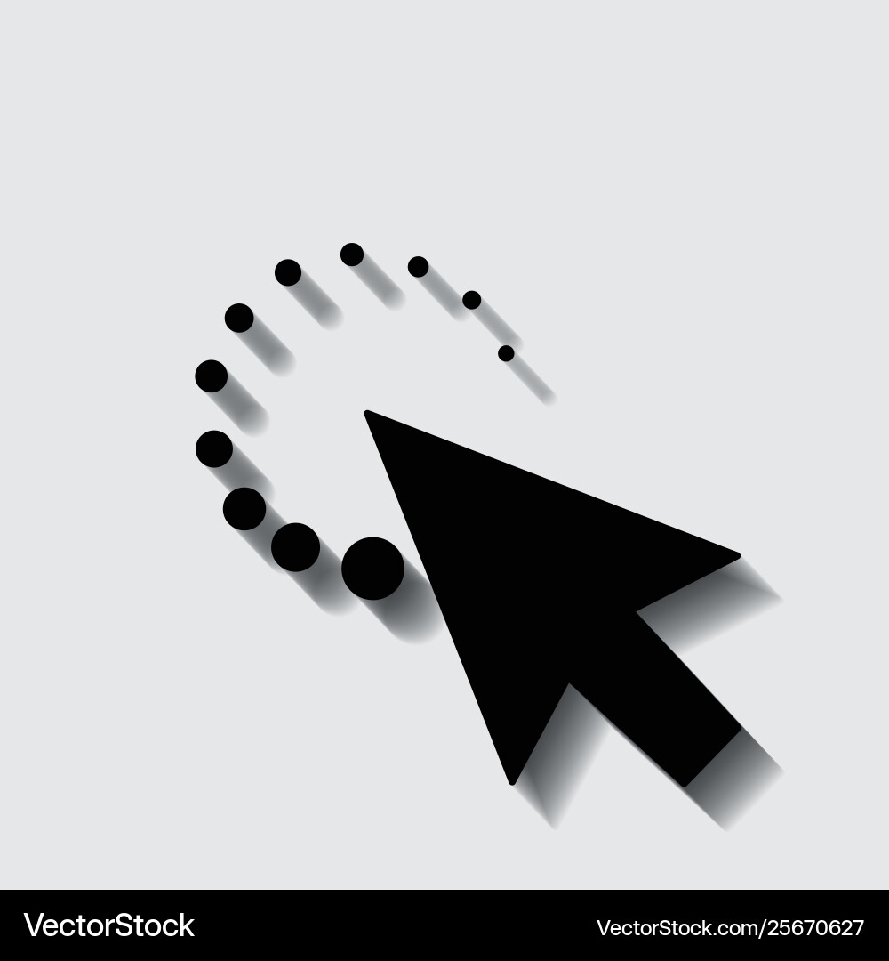 Mouse cursor symbol - arrow click pointer isolated Mouse cursor symbol - arrow click pointer isolated vector image