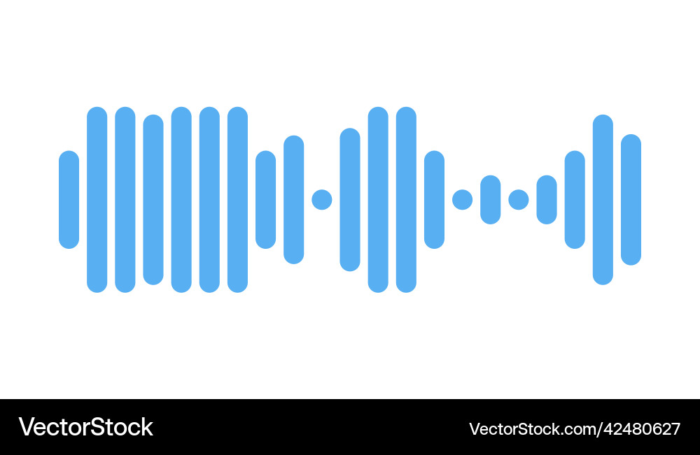 Recording of audio message template ui element Vector Image