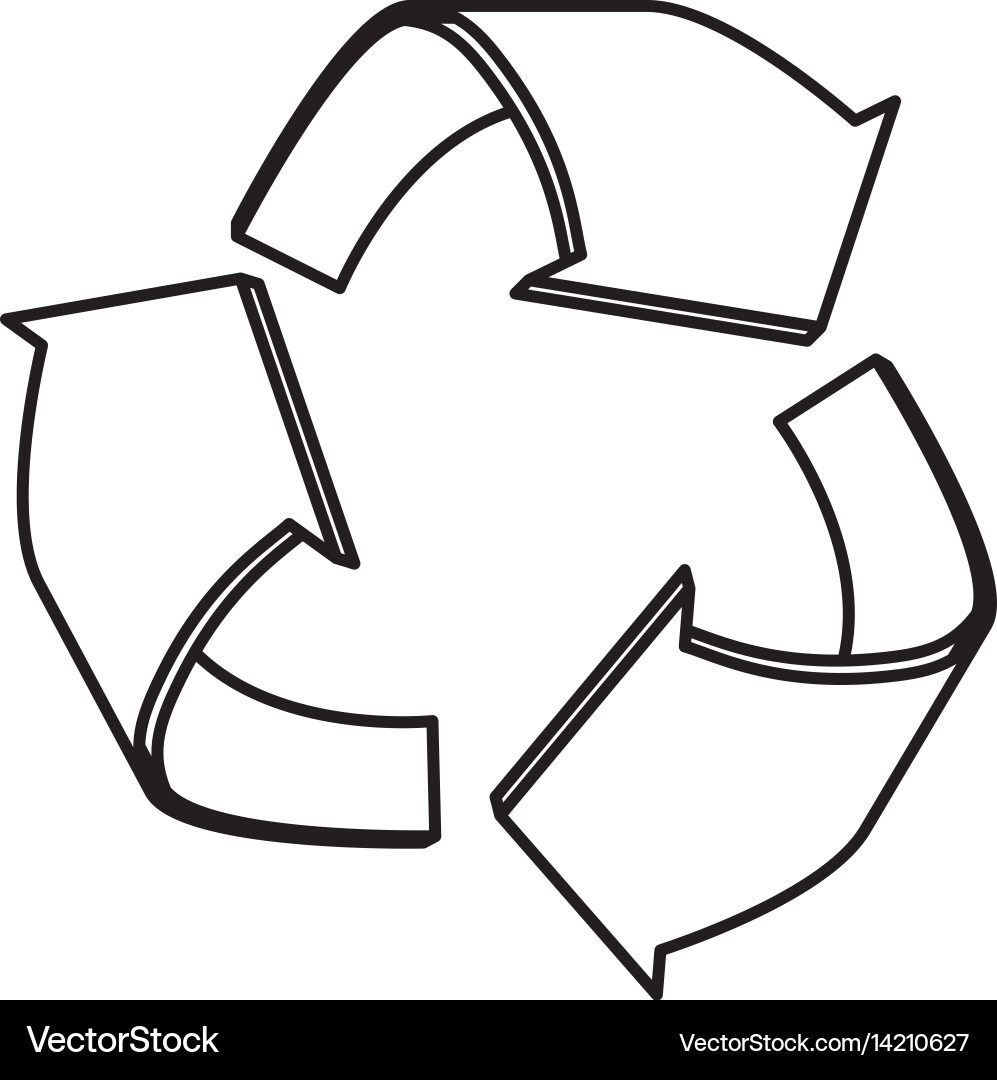 Recycle reduce and reuse Vector Image