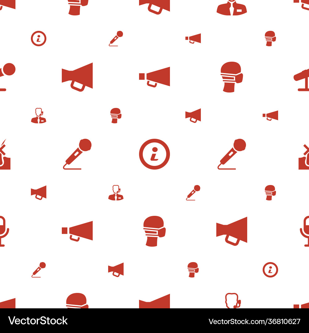 Speech icons pattern seamless white background vector image