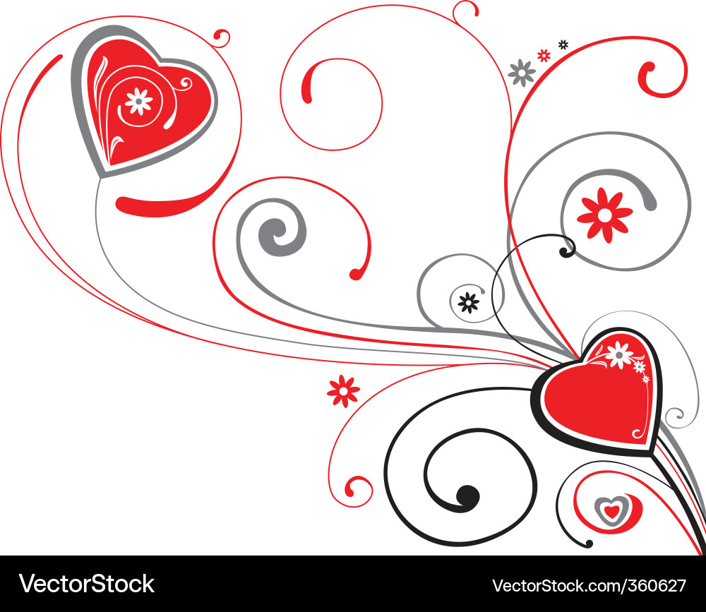 Valentine's Heart Ornament vector image