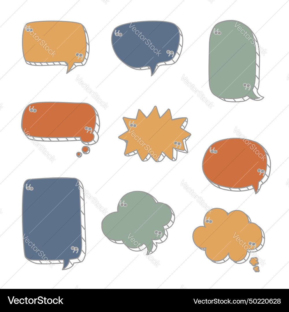 3d colorful speech bubble with quotation marks 3d colorful speech bubble with quotation marks Vector Image