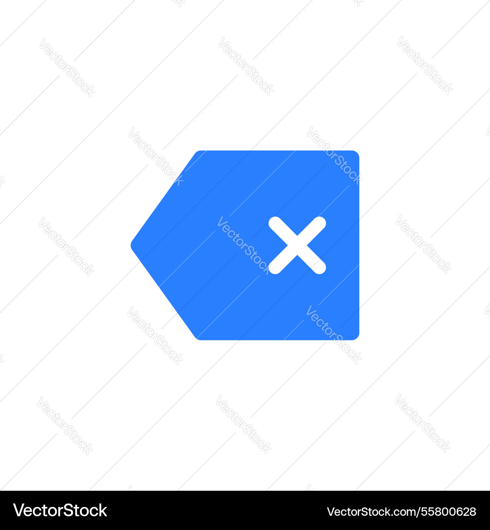 Backspace icon delete button 22 Backspace icon delete button 22 Vector Image