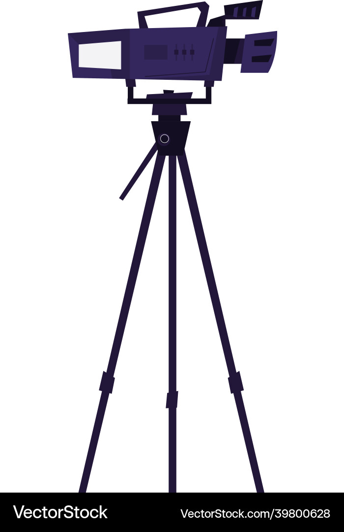 Camera flat icon Royalty Free Vector Image - VectorStock
