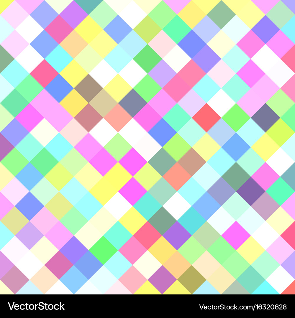 Colorful square pattern background - from Vector Image