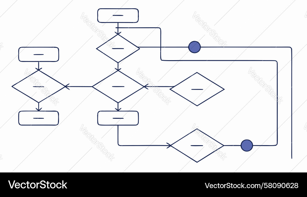 Decision Flowchart with Path Vector Image