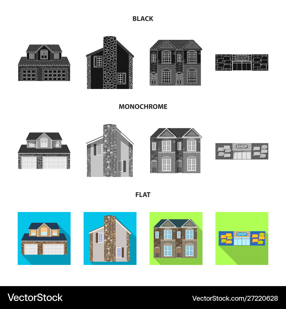 Design building and front icon Design building and front icon Vector Image