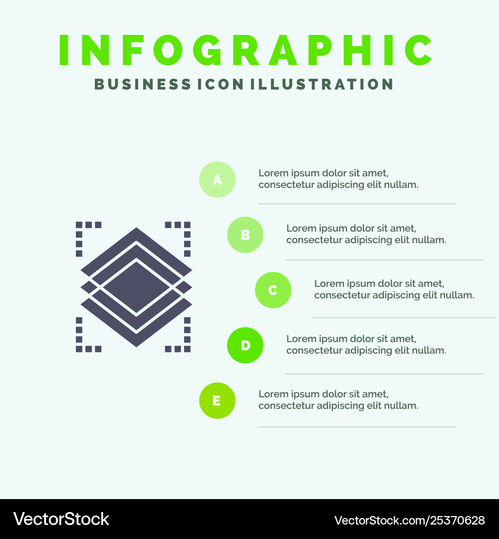 Layers object layer server infographics Layers object layer server infographics vector image